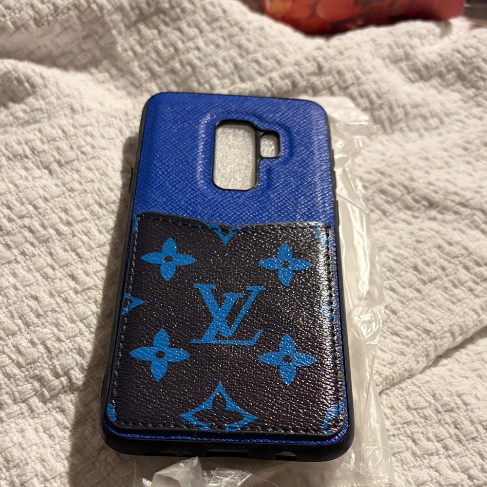 Blue and Black iPhone 12 Monogram Phone Case